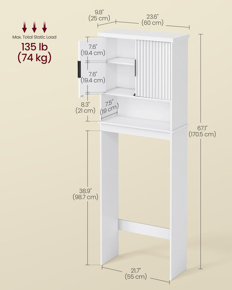 Over the Toilet Storage Cabinet