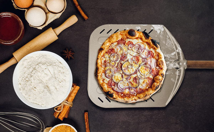 Aluminium 12" Pizza Peel with Long Handle