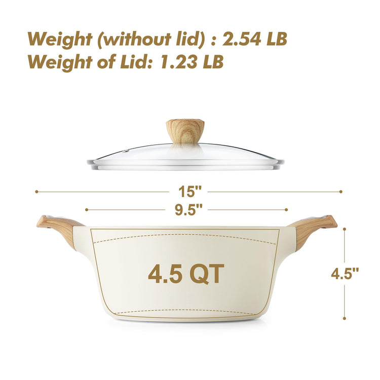Ceramic Nonstick Stock Pot with Lid
