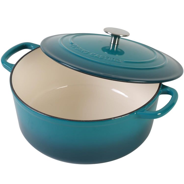 Enameled Cast Iron Dutch Oven Pot with Lid for Bread Baking