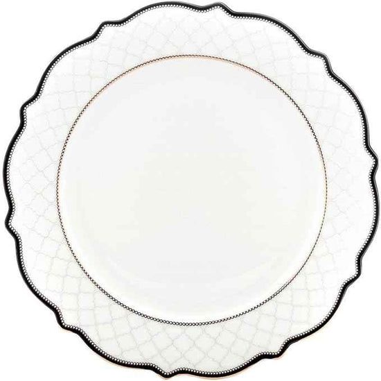 Euro Porcelain 57-pc Banquet Dinnerware Set, Luxury Bone China Tableware, Service for 8 (6664-3) 6664-20