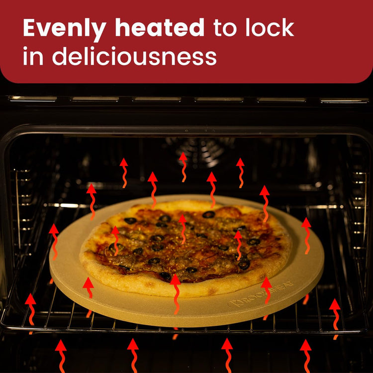 K ROCKSHEAT 10.25 Inch Pizza Stone for Grill