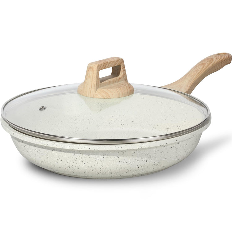 Nonstick Ceramic Frying Pan Skillet with Lid