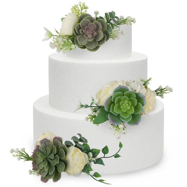 3Pcs Premade Cake Flowers (3 Count)