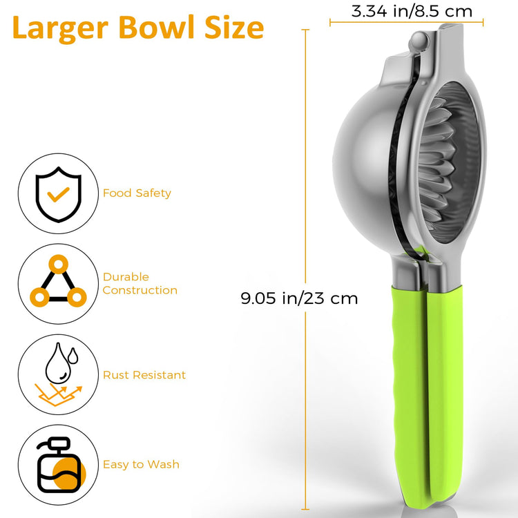 Lemon Squeezer 304 Stainless Steel Large Metal Manual Citrus Juicer