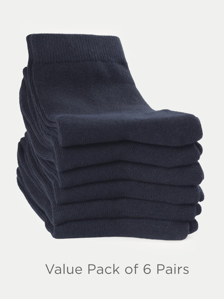 Unisex Kids Boys Girls Soft Cotton School Socks 4 (6 Count)