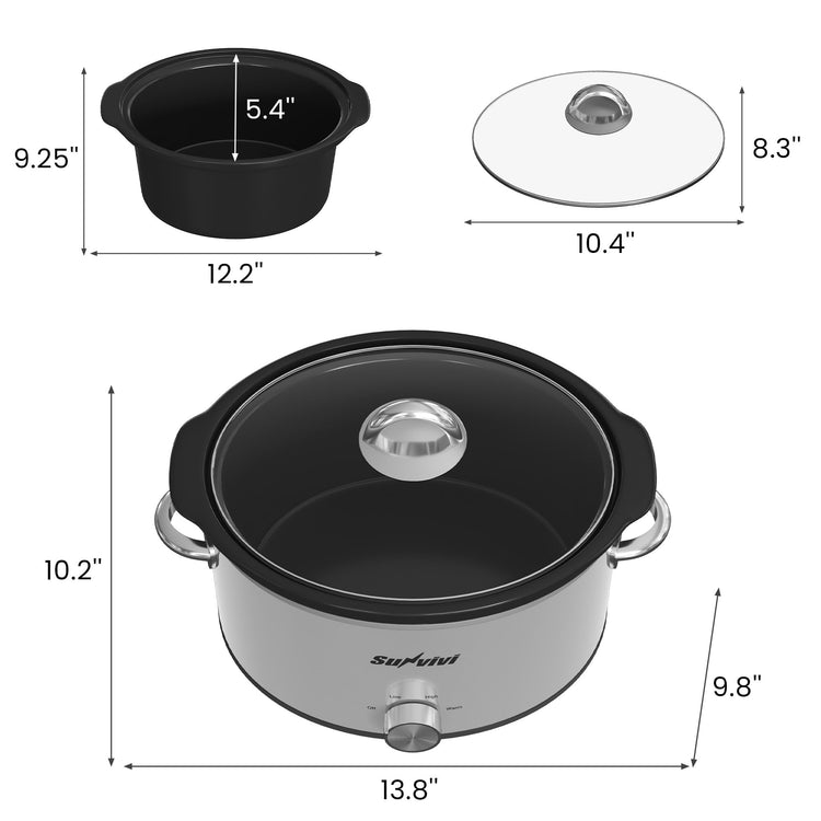 Small Slow Cooker 4QT