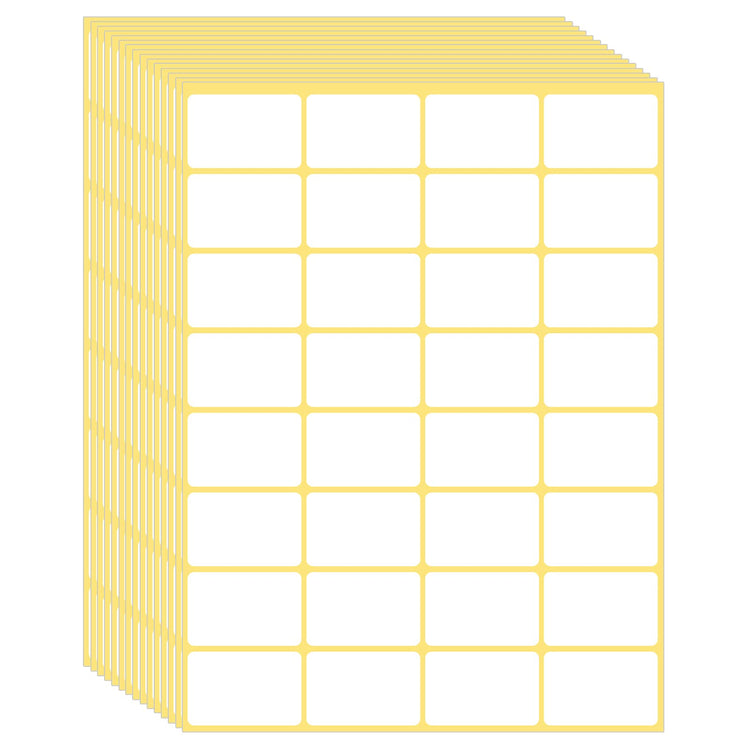 480 Pcs White Blank Labels Self Adhesive Library Book Spine Labels 1" x 1.5" Mailing Address Label Stickers Small Barcode Labels for Laser (480 Count)