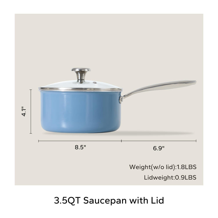 Nonstick Ceramic Sauce Pan With Lid