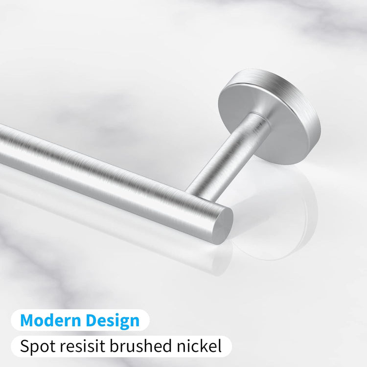 Cilee 2 Pieces Brushed Nickel Bathroom Towel Bar, 24 Inch Double Towel Racks,Bathroom Towel Holder Towel Hanger for Bathroom Stainless Steel Wall Mount