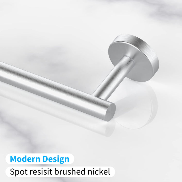 2 Pieces Brushed Nickel Bathroom Towel Bar