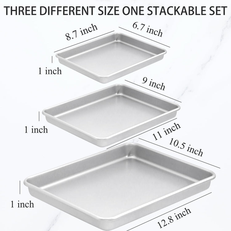 3 Piece Nonstick Baking Pans Set of 3 (3 Count)