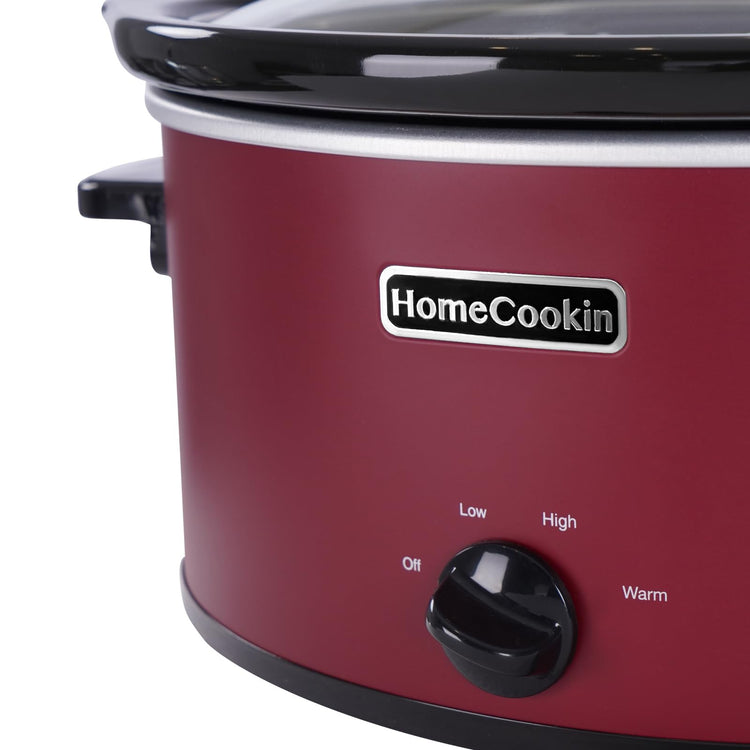6 Quart Slow Cooker Oval Manual Pot Food Warmer with 3 Cooking Settings