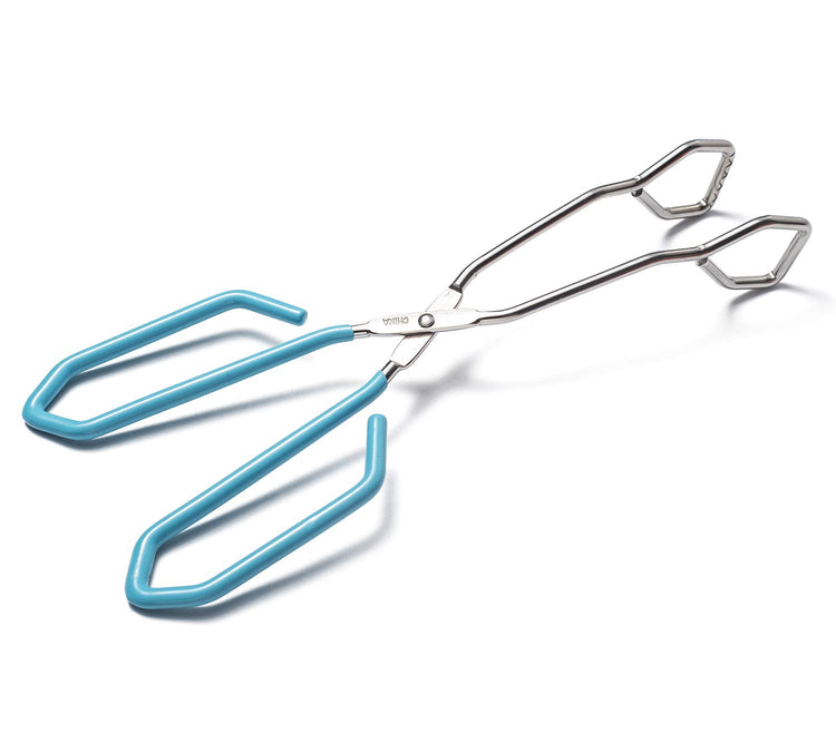 11 Inch Hiash Blue Stainless Steel Scissor Tongs