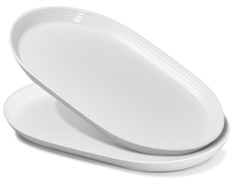 16 Inch Ceramic Serving Plates for Entertaining (2 Count)
