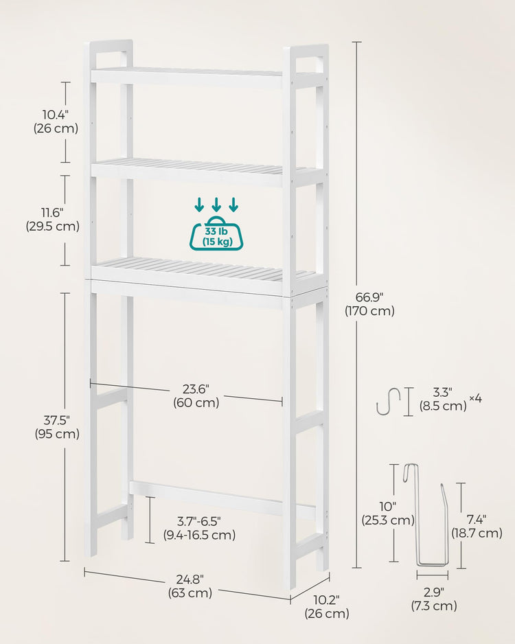 Over The Toilet Storage