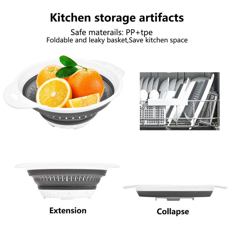Collapsible Colander and Strainer (2 Count)