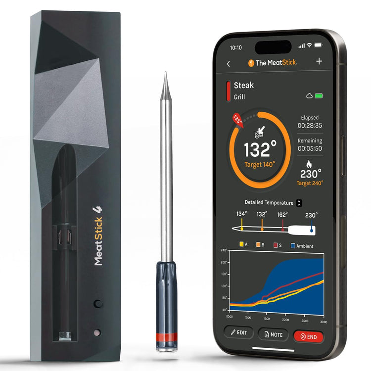 MeatStick 4 Smart Wireless Meat Probe with 4 Sensors & Limited Range