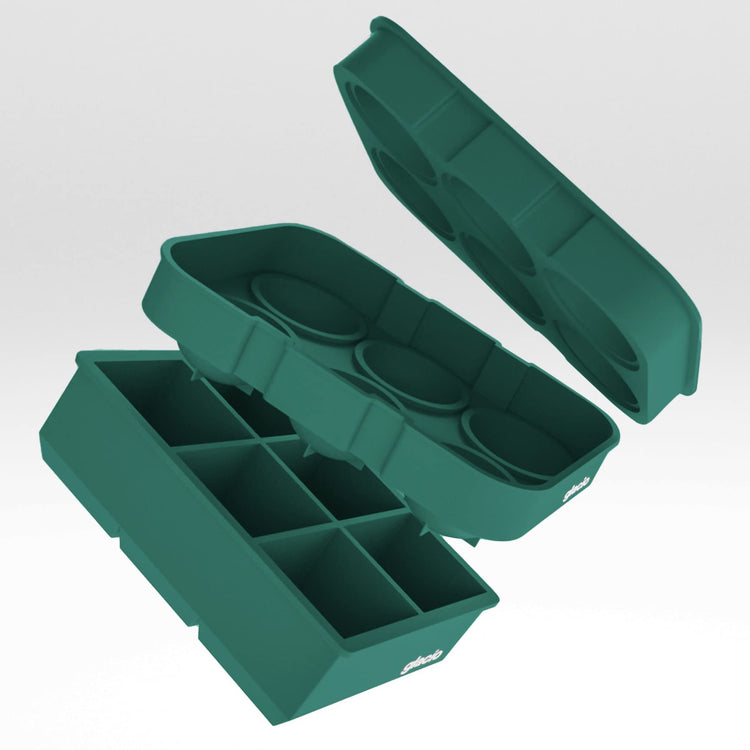 Silicone Ice Cube Trays with Lids (2 Count)