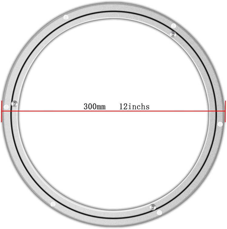 Metal Lazy Susan Bearings Swivel Plate Hardware Aluminum for Dining-Table and Workbench (12 Inchs) …