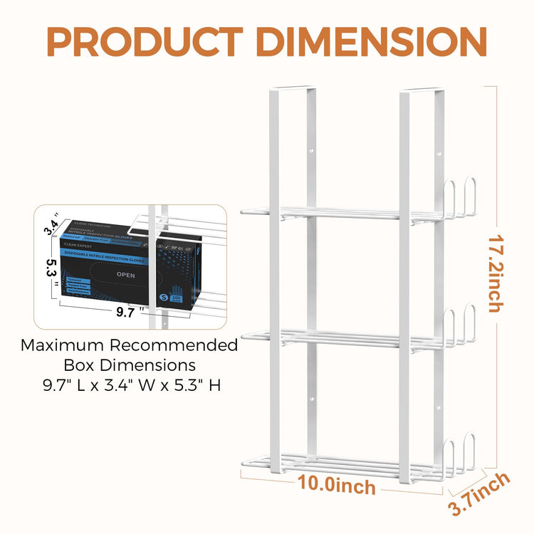 Glove Holder Dispenser for Wall Mount