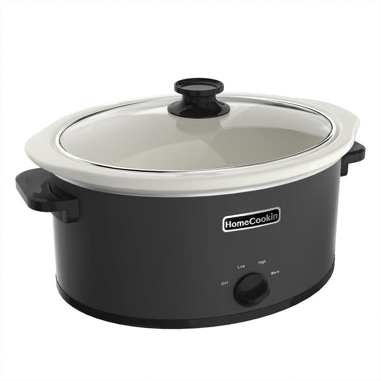 8 Quart Slow Cooker Oval Manual Pot Food Warmer with 3 Cooking Settings
