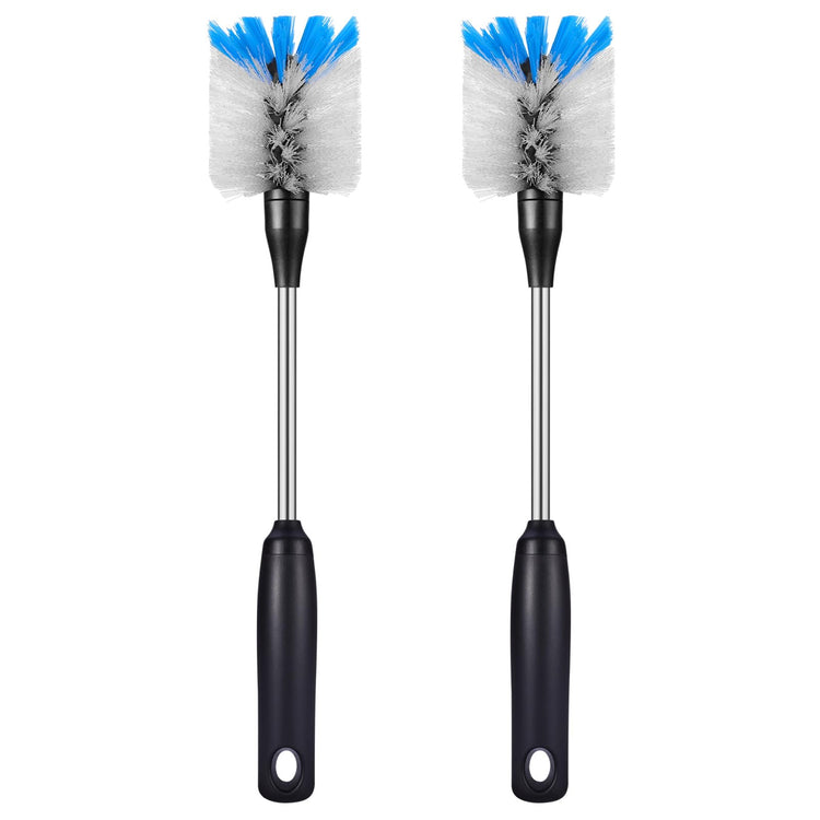 Stainless Steel Bottle Brush with Replaceable Head (2 Count)