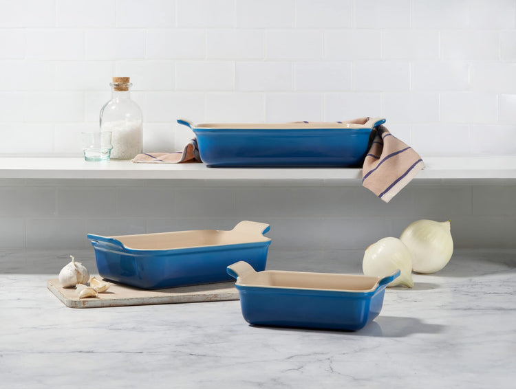 Stoneware Heritage Rectangular Baking Dish (3 Count)