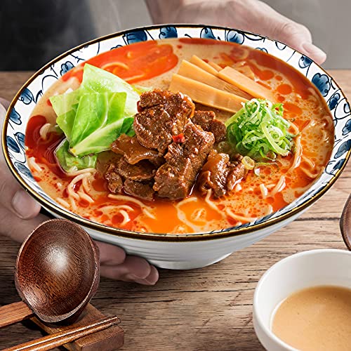 40oz Ceramic Japanese Ramen Bowls Set of 4 (Classic)