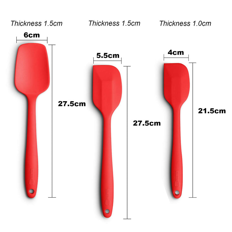 3 Piece Silicone Spatula Set