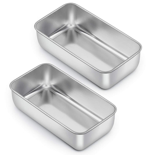 Loaf Pan for Baking Bread (2 Count)