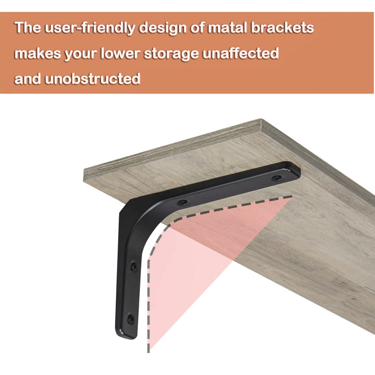 Long Wall Shelves (2 Count)