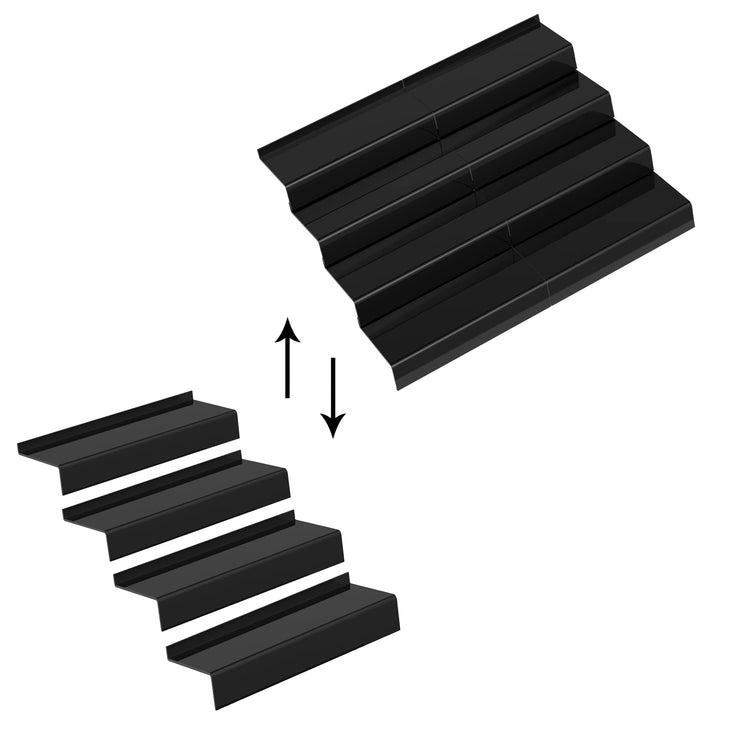 Adjustable Acrylic Spice Drawer Organizer Rack