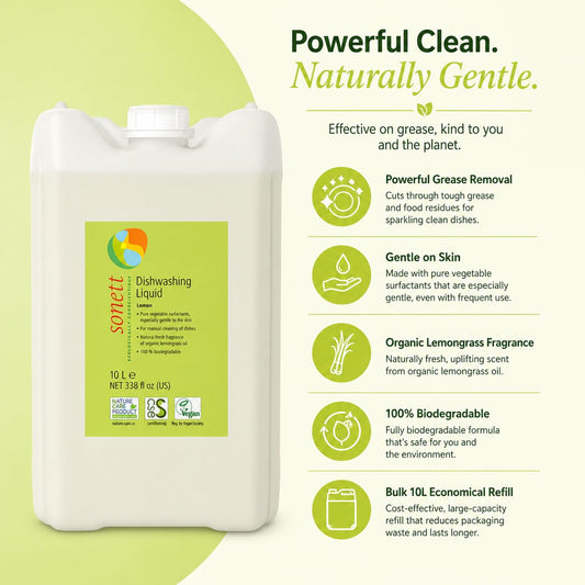 Organic Dishwashing Liquid Lemon 100% Biodegradable