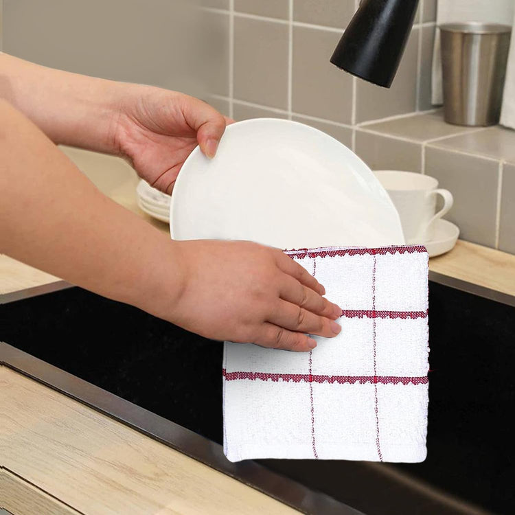Cotton Kitchen Dish Cloths Set of 8 (8 Count)