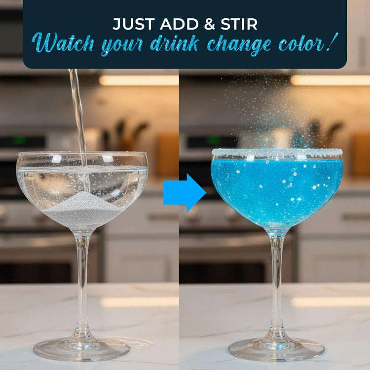 Boy Gender Reveal Decorations Edible Glitter for Drinks