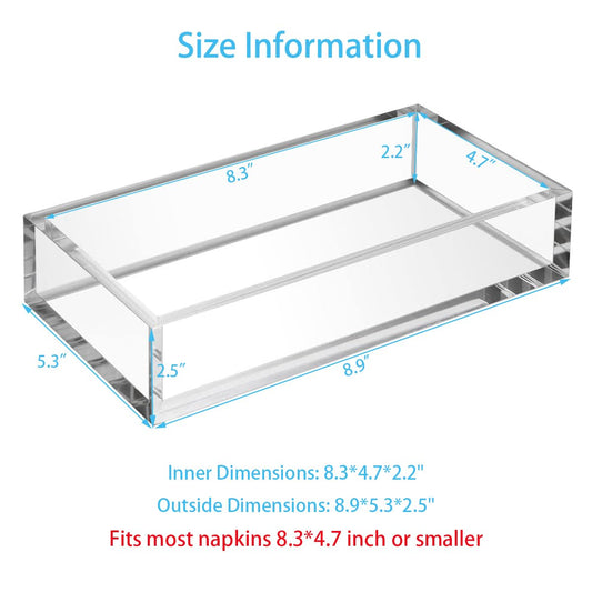 Acrylic Napkin Holder Tray