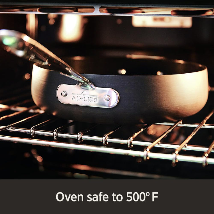 HA1 Hard Anodized Nonstick Roaster and Nonstick Rack 13x16 Inch Oven Broiler Safe 500F Roaster Pan