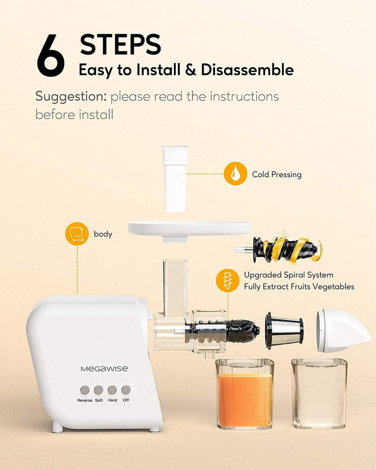 Pro 2025 Updated Slow Masticating Juicer