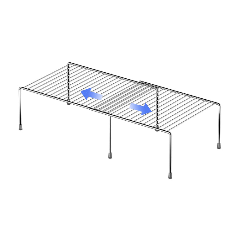 Expandable Metal Rustproof Kitchen Counter & Cabinet Shelf