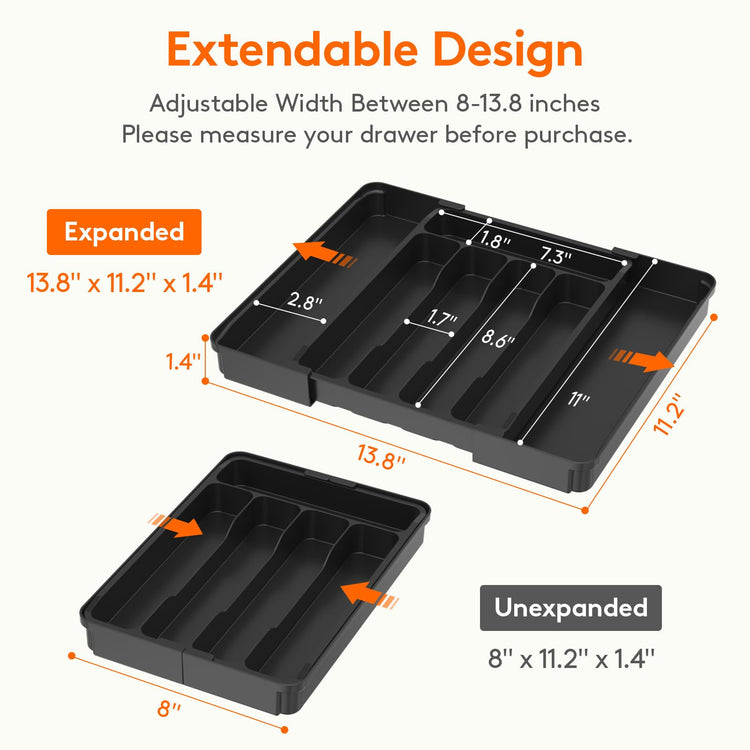 Expandable Silverware Drawer Organizer