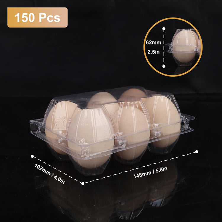 150 Pack Half Dozen Egg Cartons Bulk (150 Count)