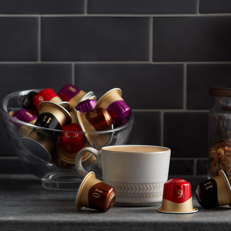 Peet's Coffee, Medium Roast Espresso Capsules, Compatible with Nespresso Original Machine - Ricchezza Intensity 8, 50 Count (5 Boxes of 10 Espresso Capsules)