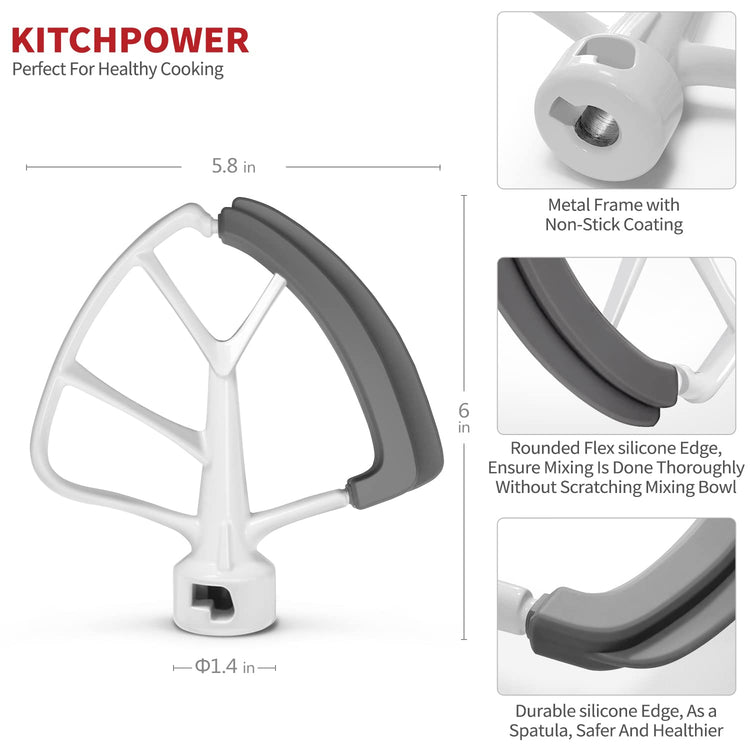 4.5 5 Quart Flex Edge Beater for KitchenAid Tilt