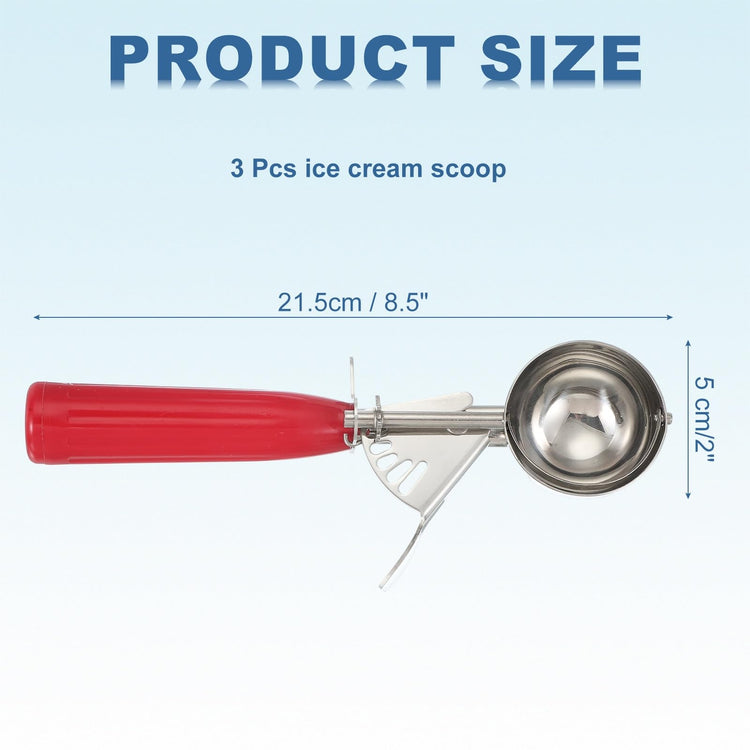 3 Pcs Cookie Scoops