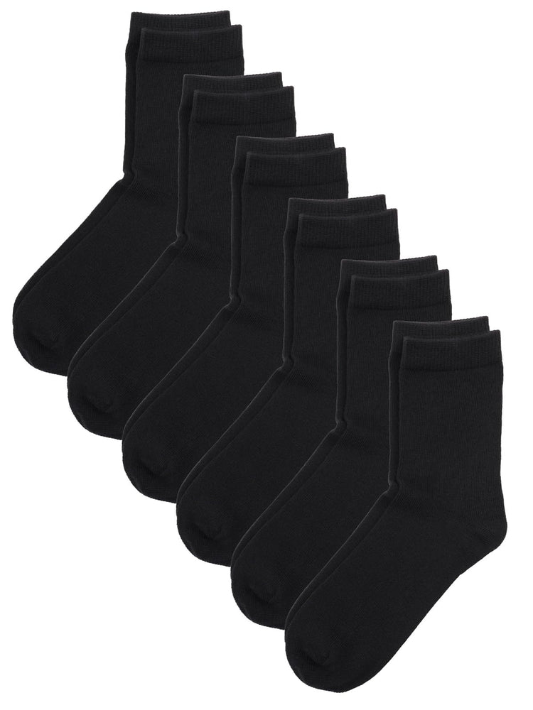 Unisex Kids Boys Girls Soft Cotton School Socks 10 (6 Count)