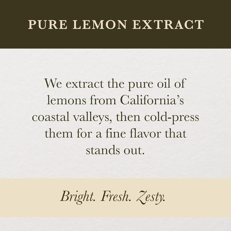 Cook's Pure Lemon Extract, Premium Quality, Cold Pressed Lemon, Sugar Free, Gluten Free, Allergen Free,16 oz - Nestoria