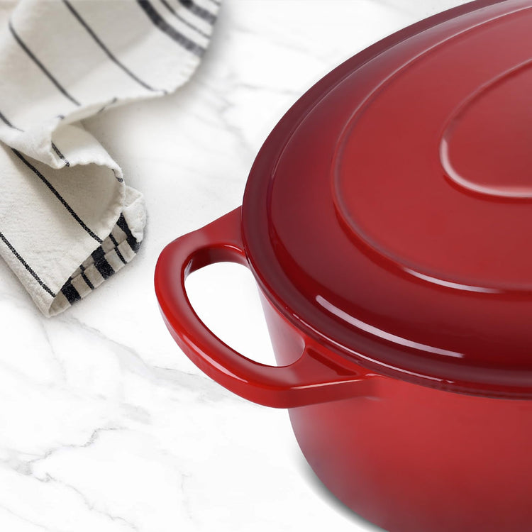 5QT Oval Dutch Oven Pot with Lid