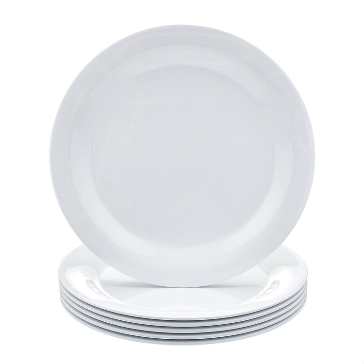 Melamine Dinner Plates for Restaurants and Home (6 Count)