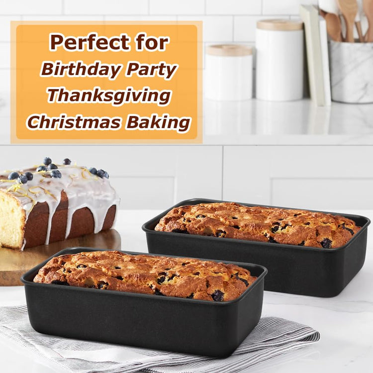 4 Pack Nonstick Loaf Bread Pan for Baking (6.69 Count)